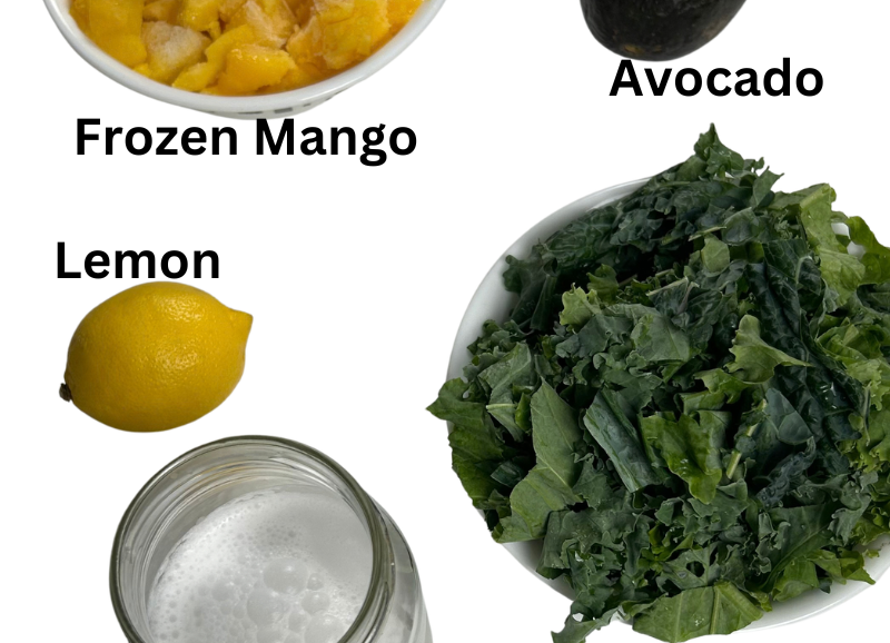 Healthy Kale and avocado smooyhie