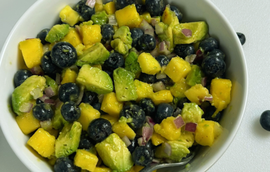 Nightshade - free Avocado and Blueberry salsa