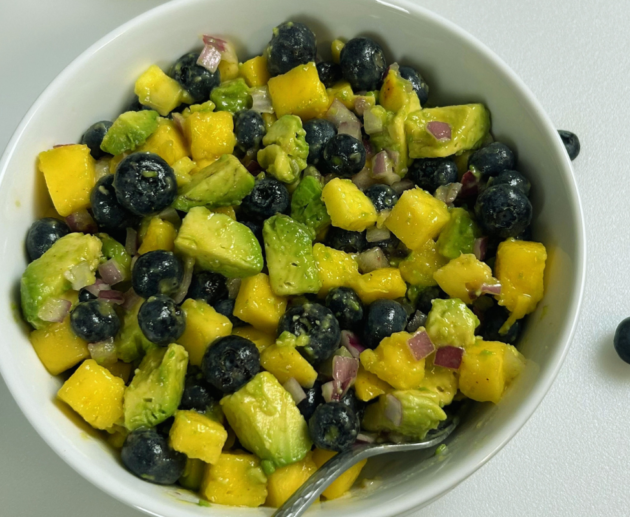 Nightshade - free Avocado and Blueberry salsa