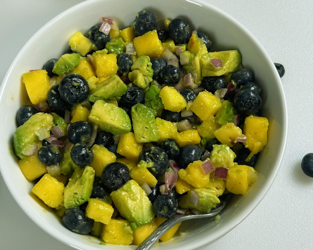 Nightshade - free Avocado and Blueberry salsa