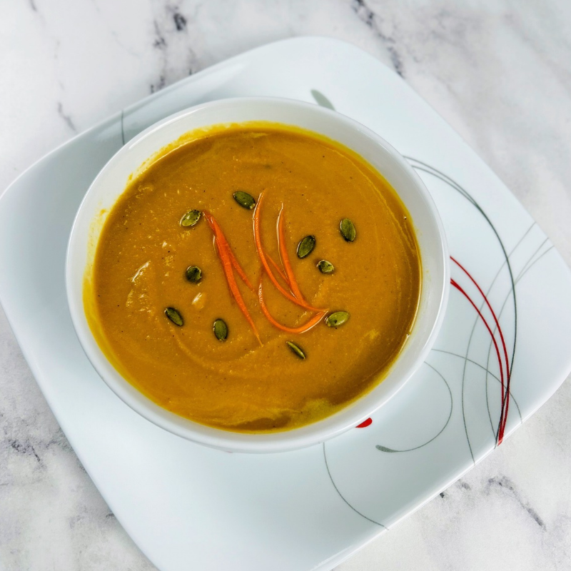 Lentil and carrot soup
