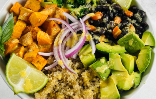 Sweet potato and black bean bowl