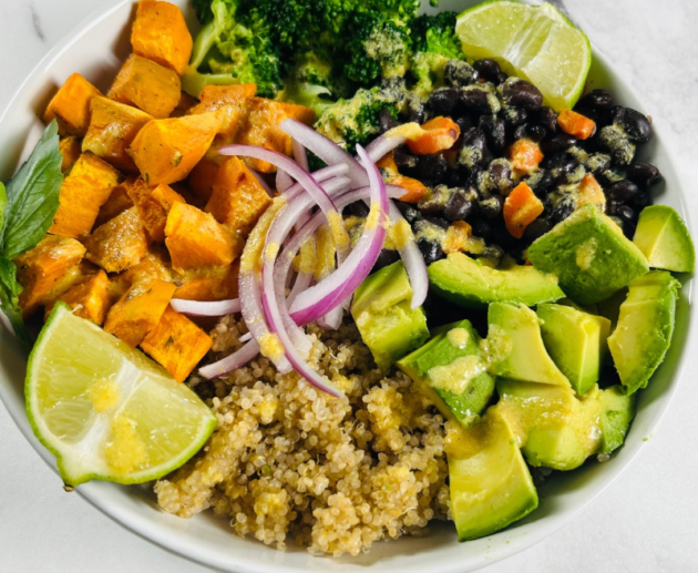 Sweet potato and black bean bowl