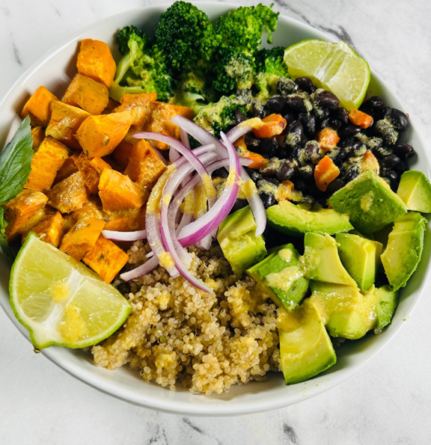 Sweet potato and black bean bowl